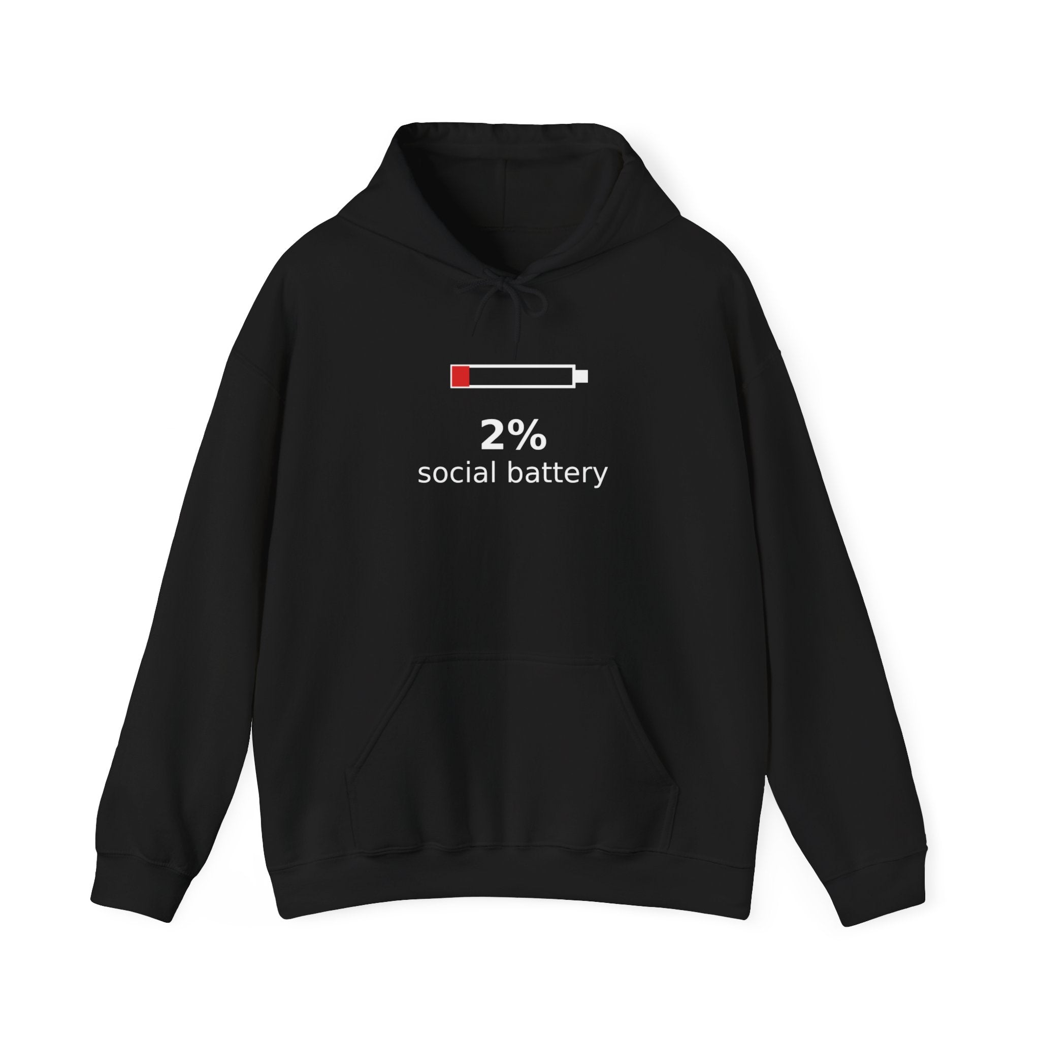 2% Social Battery Hoodie - Dark
