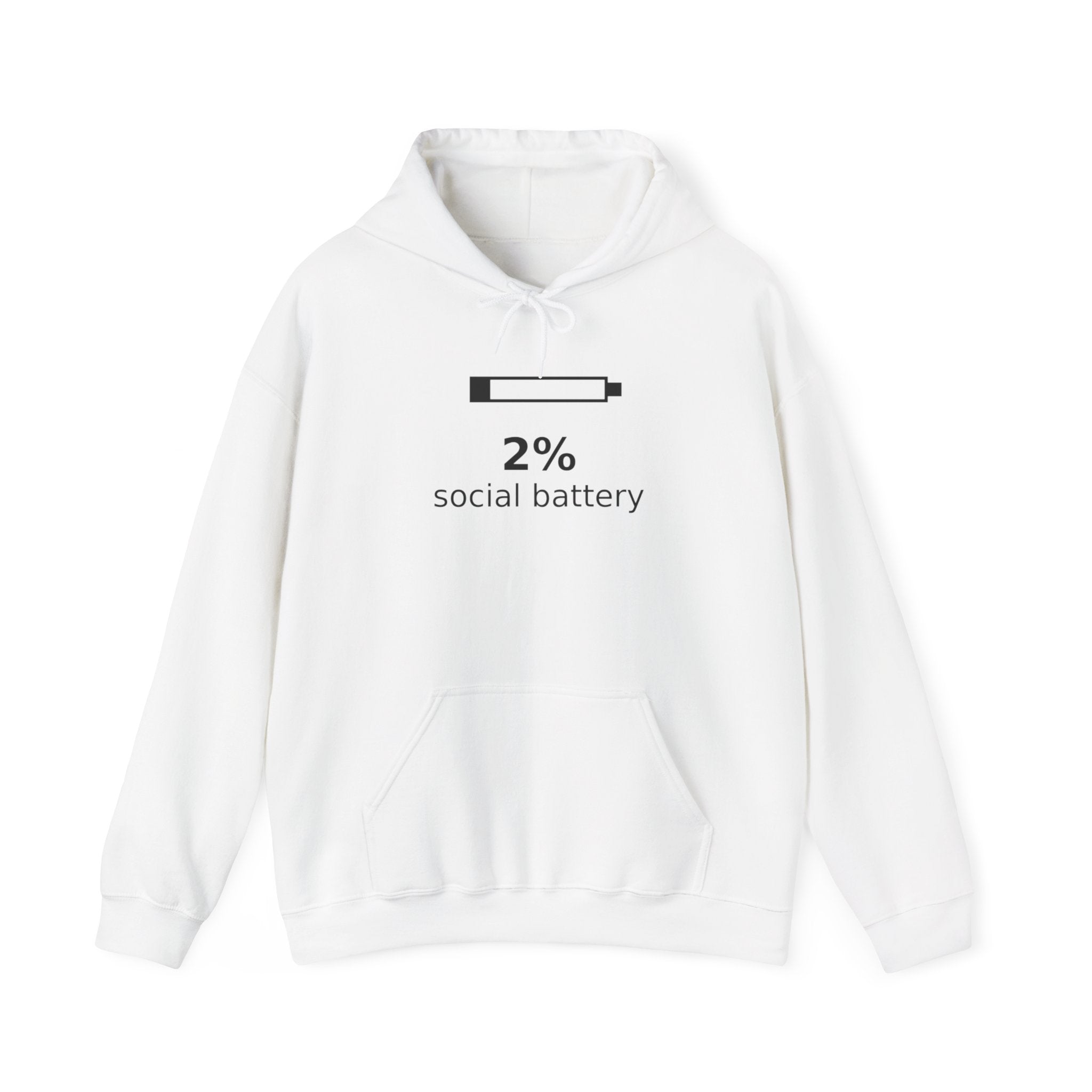 2% Social Battery Hoodie - Light