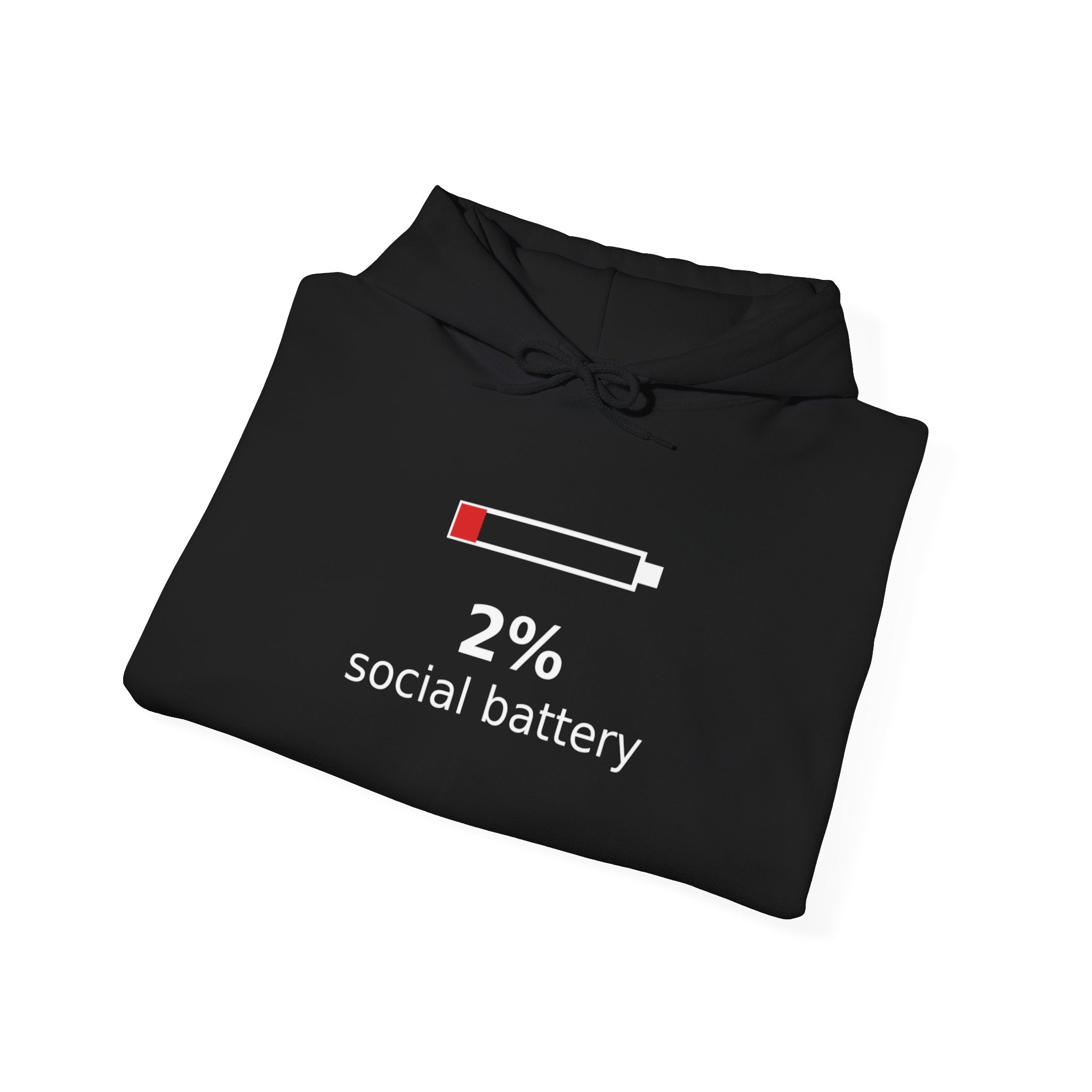 2% Social Battery Hoodie - Dark