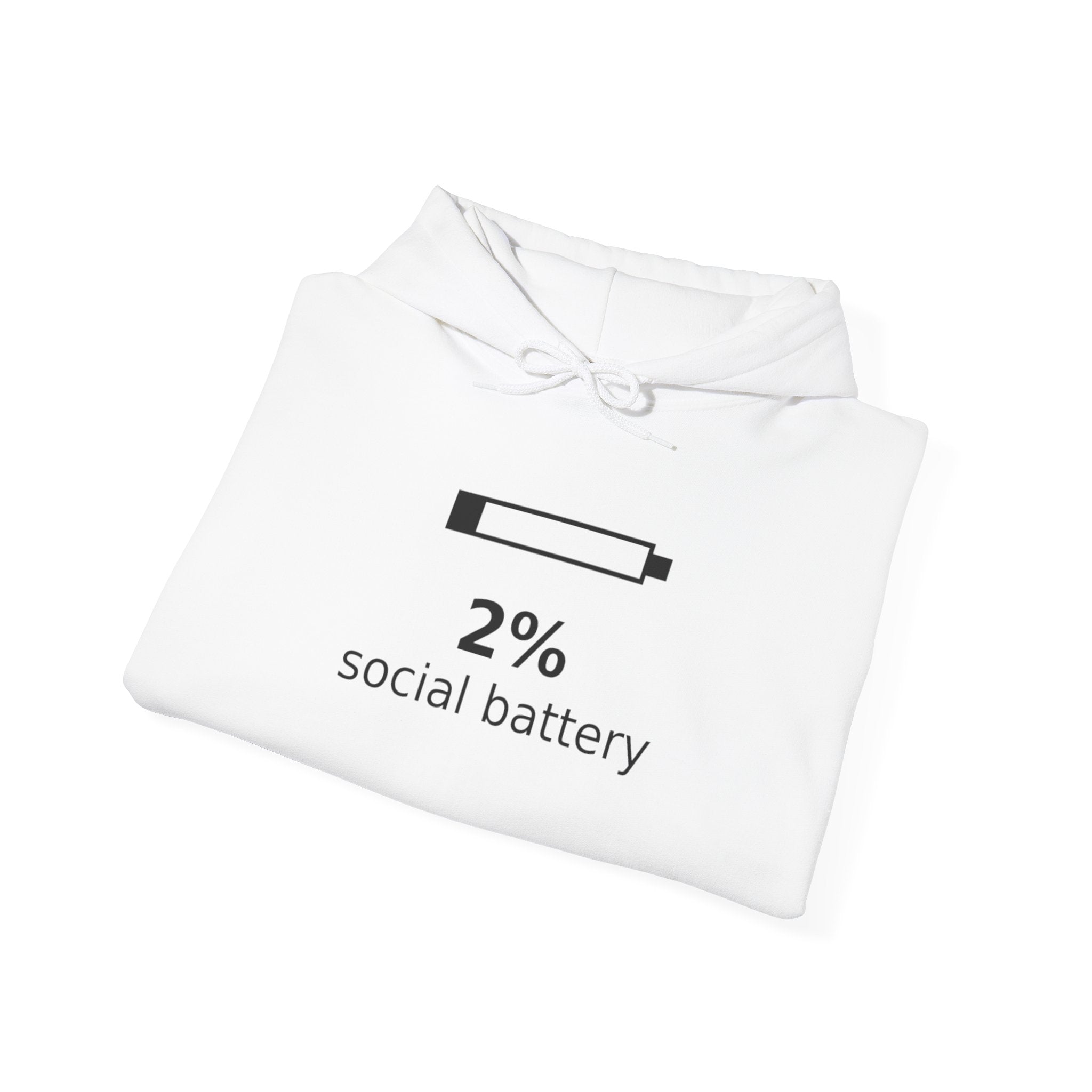 2% Social Battery Hoodie - Light